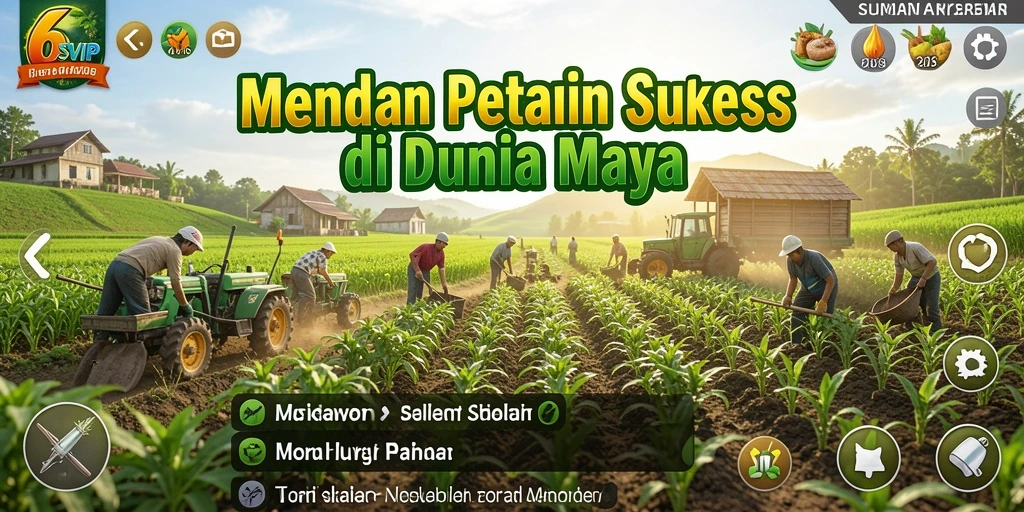 Screenshot gameplay 6SVIP menampilkan aktivitas pertanian yang seru.