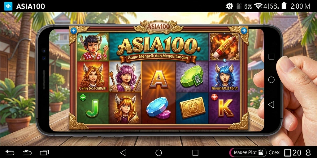 Tangkapan layar ASIA100 menunjukkan aksi seru dalam permainan Slot yang mengasyikkan.