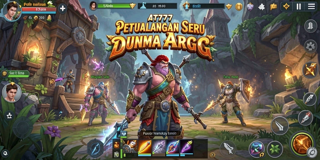Tampilan gameplay dinamis dan seru dari AT777 yang mengasyikkan.