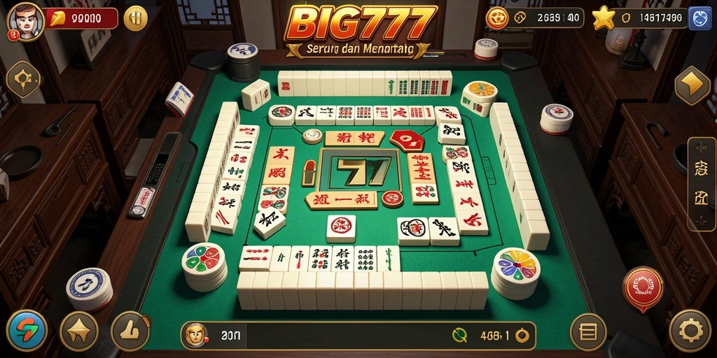 Screenshot gameplay <strong>BIG777</strong> yang menampilkan serunya bermain Mahjong.
