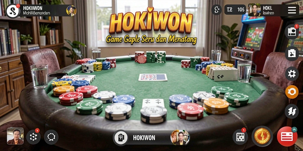 Tampilan gameplay HOKIWON yang seru dan interaktif.