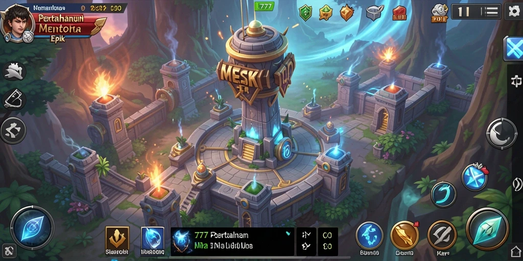 Tampilan seru dari gameplay L777 yang menegangkan di Tower Defense.