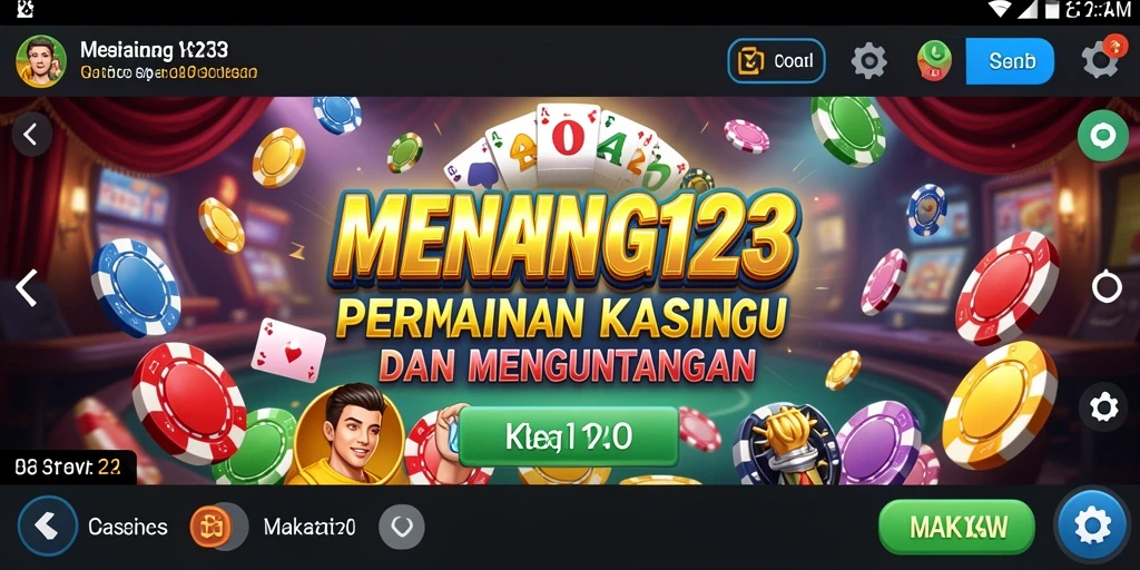 Screenshot MENANG123 menampilkan gameplay kasino yang seru dan menguntungkan.