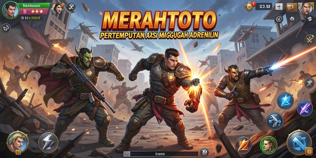 Screenshot gameplay <strong>MERAHTOTO</strong> menampilkan aksi seru dan intens.