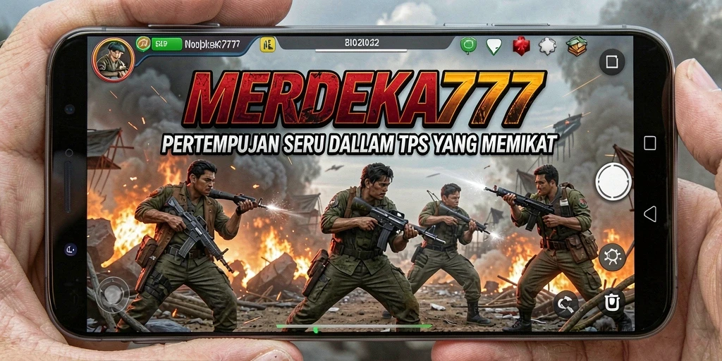 Tampilan gameplay seru MERDEKA777 dengan aksi intens.