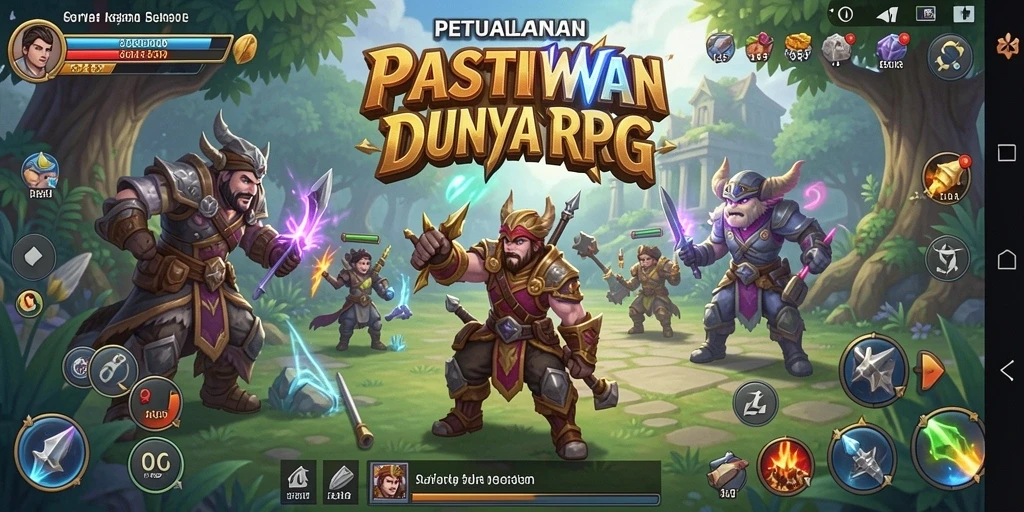 Tangkapan layar gameplay PASTIWIN menunjukkan aksi seru dalam RPG.