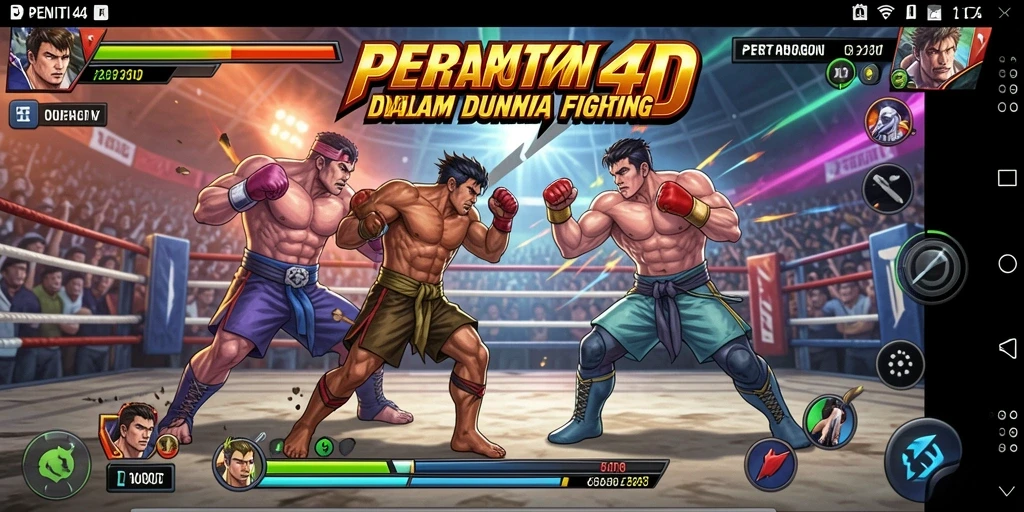 Gameplay seru dan menegangkan di arena pertarungan.