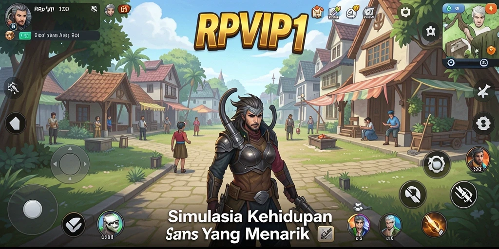 Screenshot utama RPVIP1 menunjukkan gameplay simulasi yang mengasyikkan dan interaktif.