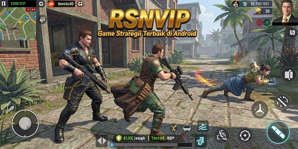 Tampilan dinamis gameplay RSNVIP yang menarik dan strategis.