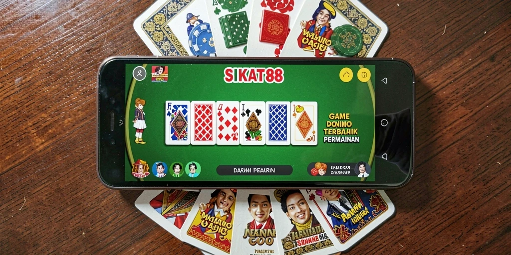 Tampilan Gameplay SIKAT88 dengan dominasi permainan Domino yang seru.