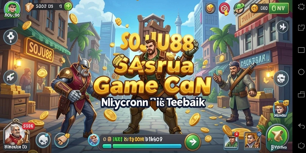 Tampilan gameplay menampilkan dinamika bisnis yang seru.
