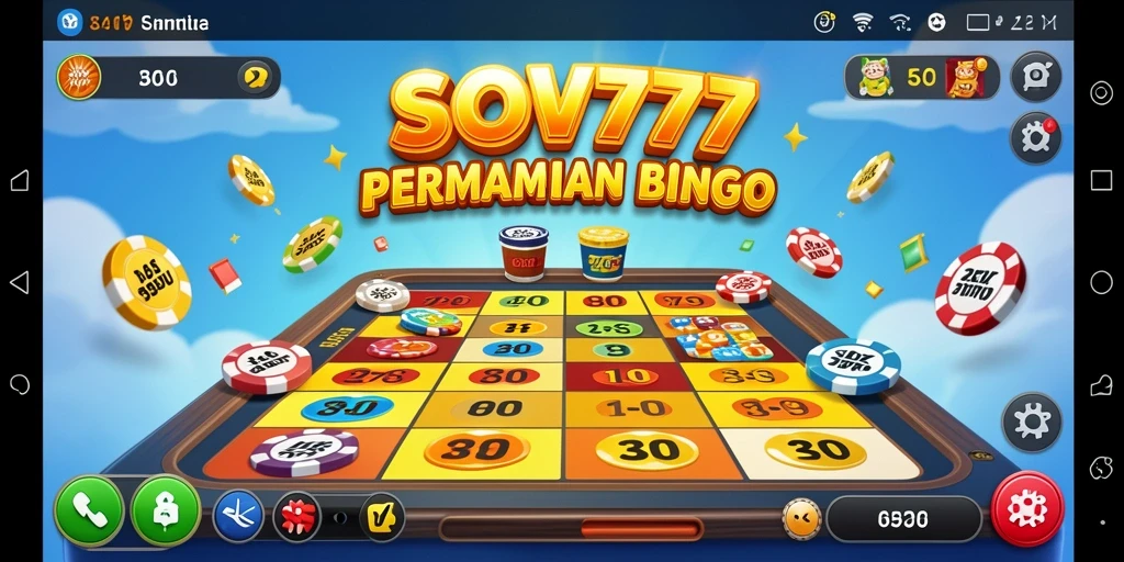Screenshot gameplay seru dari SOV777 yang menampilkan interaksi Bingo.