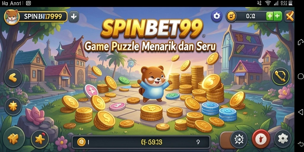 Tangkapan layar gameplay SPINBET99 yang menampilkan elemen puzzle yang menantang.