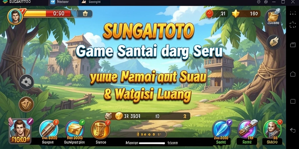 Tampilan gameplay SUNGAITOTO yang penuh warna dan menarik.