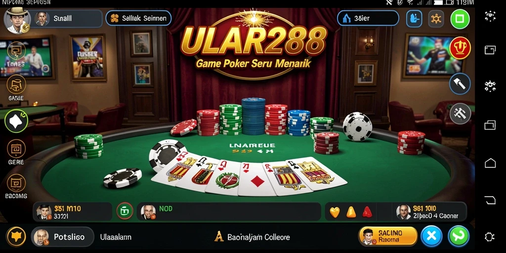 Gameplay ULAR288 dengan suasana poker yang mendebarkan.