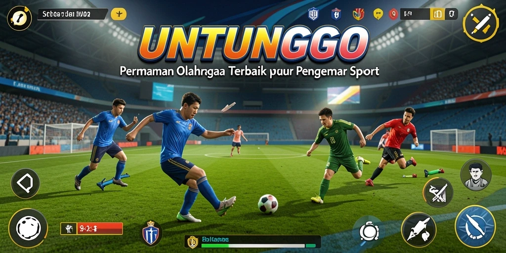Screenshot gameplay UNTUNGGO menampilkan aksi seru dalam olahraga.