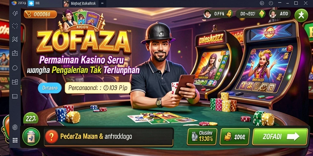 Tampilan menarik dalam permainan Kasino ZOFAZA.